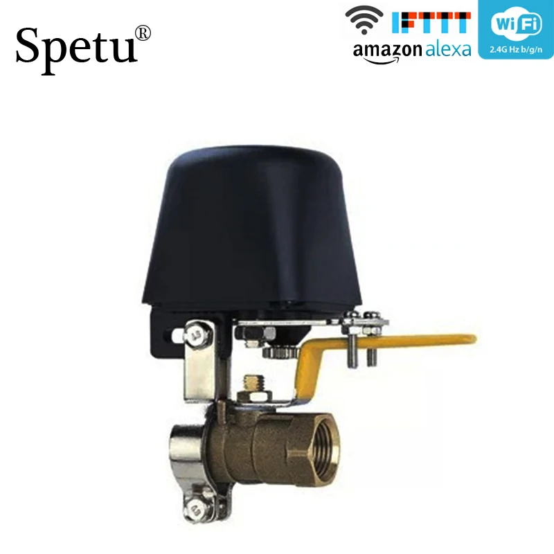 Spetu умный Wi-Fi водяной клапан умный дом автоматизация системы клапан газ контроль воды 12 В в 1A работа с Alexa и Google Home, IFTTT