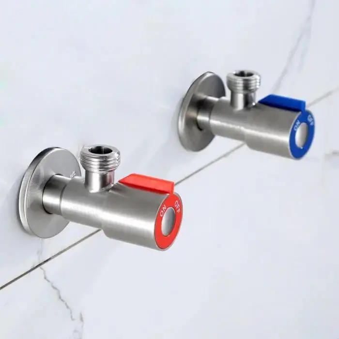 Угловая арматура Матовый клапан из нержавеющей стали аксессуары для ванной комнаты угловой клапан унитаз раковина SDF-SHIP