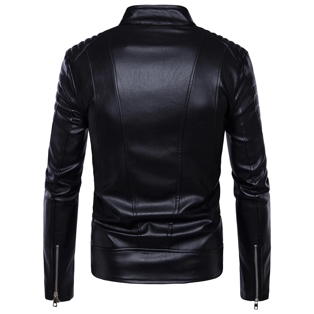 Мужские кожаные куртки в стиле панк, зимняя мотоциклетная куртка, Мужская ветровка из искусственной кожи, байкерское пальто, мужская одежда