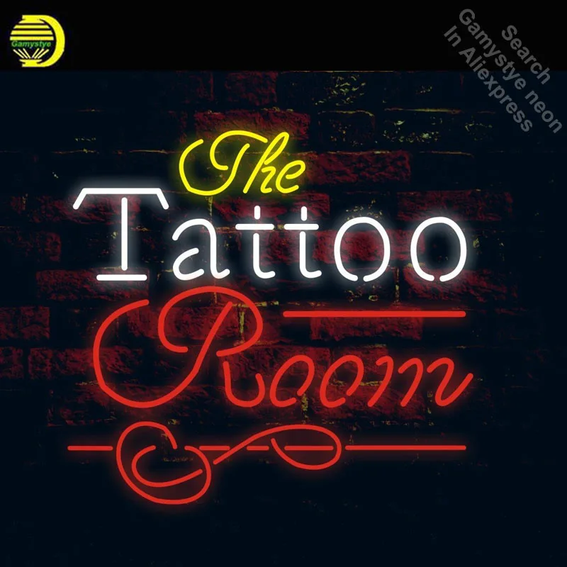 TATTOO Room Neon Signs Handcrafted Neon Bulb Beer Bar Glass Tube Iconic Sign Professional Bulb Super Decorative Characteristi