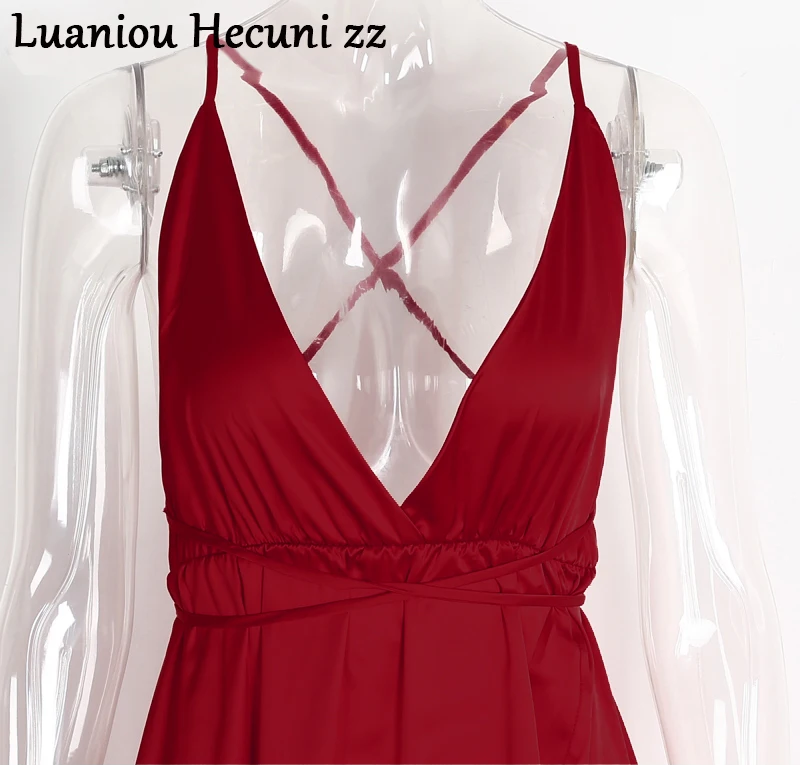 BerryGo-Elegant-backless-satin-long-dress-Women-casual-evening-summer-dress-Party-sexy-black-red-beach