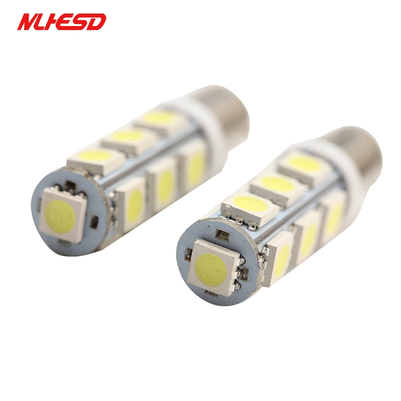10 шт. Ba9s 13 Smd 5050 белые Автомобильные светодиодные 13smd габаритные огни