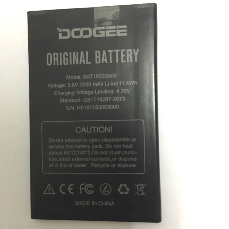 Аккумулятор 3000 мАч для Doogee X9/x9 pro BAT16533000 батарей + трек-код | Мобильные телефоны и