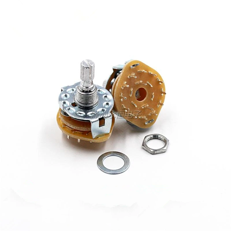 5PCS/LOT RS25 band switch potentiometer rotary 4 knife 3 files 4*3 | Обустройство дома