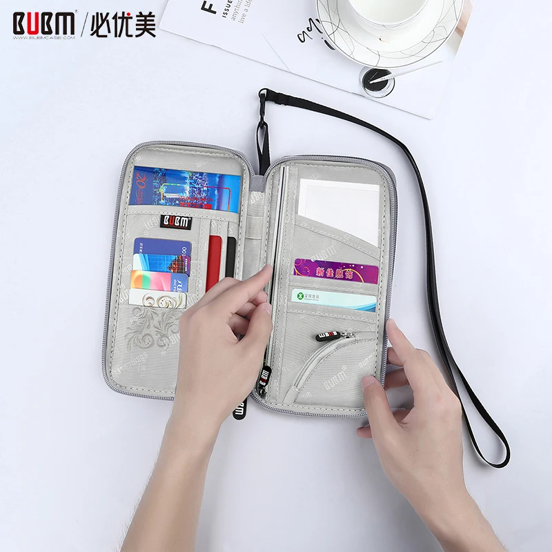 

BUBM Multi-purpose Travel Passport Wallet, Document Organizer Holder Ticket Holder Protective Carrying Case With Handle