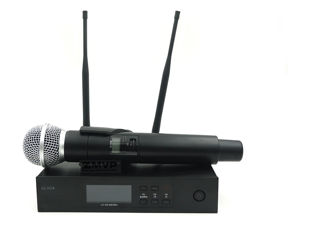 ZMVP QLXD4 UHF профессиональный QLX беспроводной микрофон системы с QLXM58 ручной передатчик для сцены живой вокал караоке речи