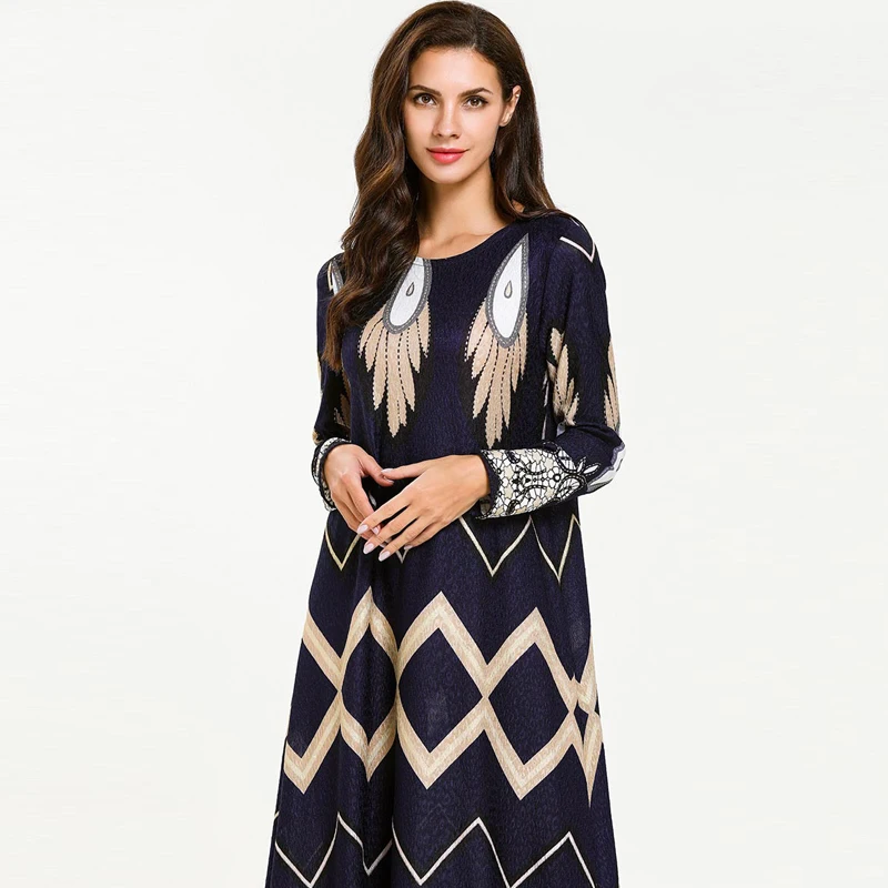 Vestidos Абаи Восточный халат из марокена мусульманская одежда для Дубай арабских мусульманское платье хиджаб Для женщин Elbise Рамадан роковой