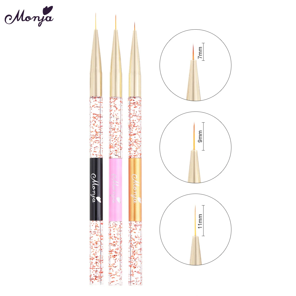 

NEW 1pc Colorful Acrylic Sequin Rod Pull Pen Nail Pen Dotting Tools Drawing Pen Dot Paint Tool Nail Art Accessories