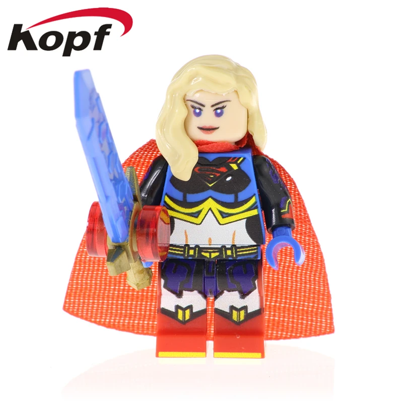

Single Sale Building Blocks The Flash Deadpool Guard little Ugly Girl Aurora Dawnbreaker Figures For Children Dolls Toys PG1339
