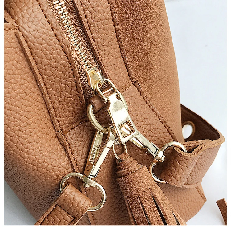 BAIYIYAN женская сумка-мешок из искусственной кожи с кисточками винтажная сумка-мессенджер Высококачественная Женская Ретро сумка через плечо сумка-тоут