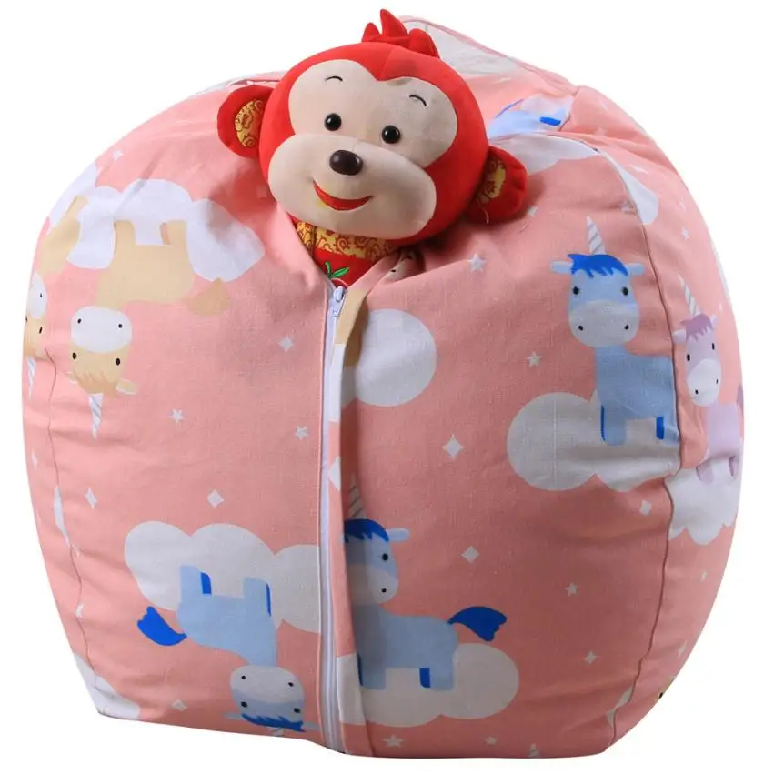Детская плюшевая игрушка, переносная Детская сумка для хранения игрушек, сумка для бобов, мягкий мешочек, тканевый стул в полоску, 4,9 - Цвет: F