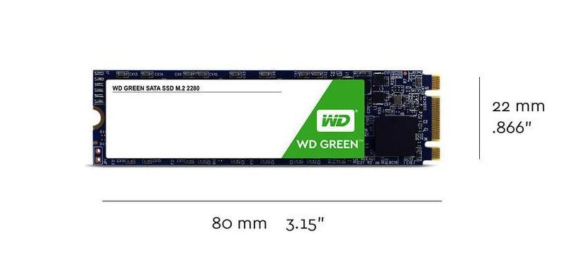 Жесткий диск Western Digital Green SSD 120 ГБ 240 Внутренний твердотельный диск Жесткий диск TLC M.2 2280 Hd Ssd 540 МБ/с. для ноутбука