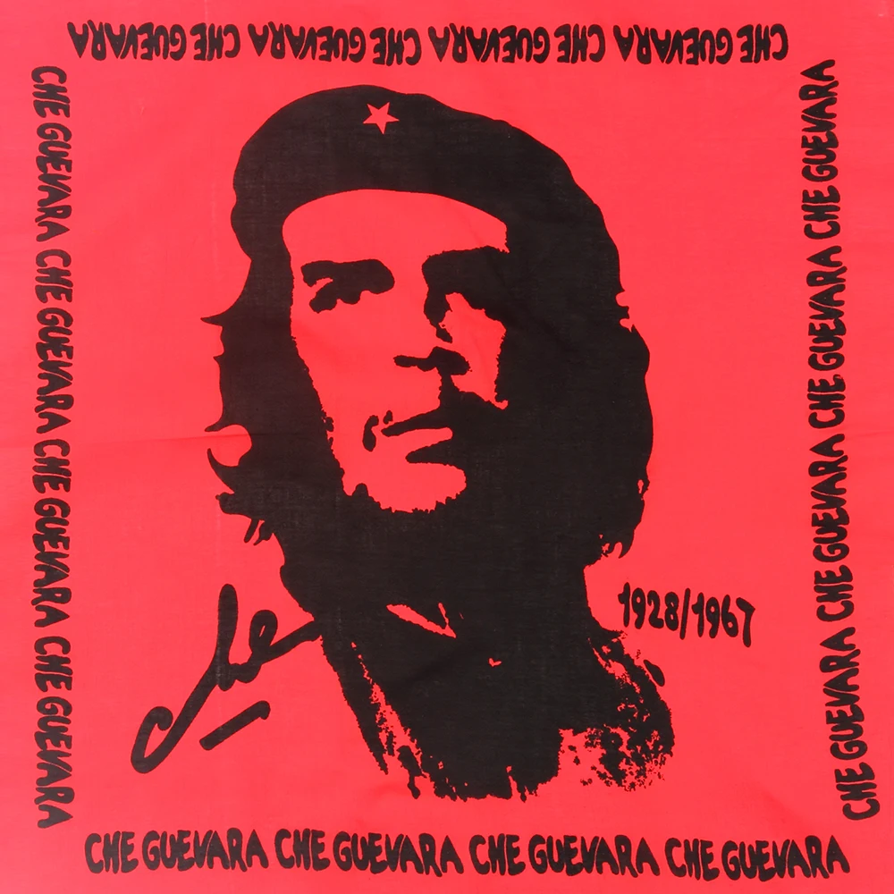 Бесплатная доставка 2018 новый модный красный Che Guevara бандана/повязка на голову