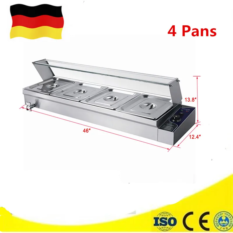 

Professional Commercial Bain Marie for Restaurant Hotel Electric Countertop Food Warmer Kitchen Equipment