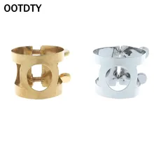 OOTDTY профессиональный саксофон-альт Sax Лигатура мундштука металлический зажим