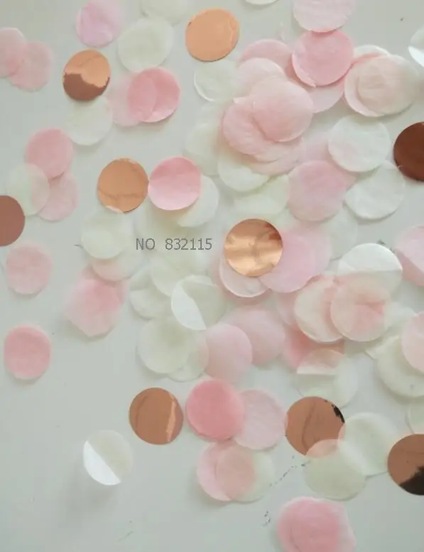 

Rose gold Blush wedding confetti / table confetti / confetti toss/ balloon confetti/ Bridal Shower/ Baby Shower/ Weddings