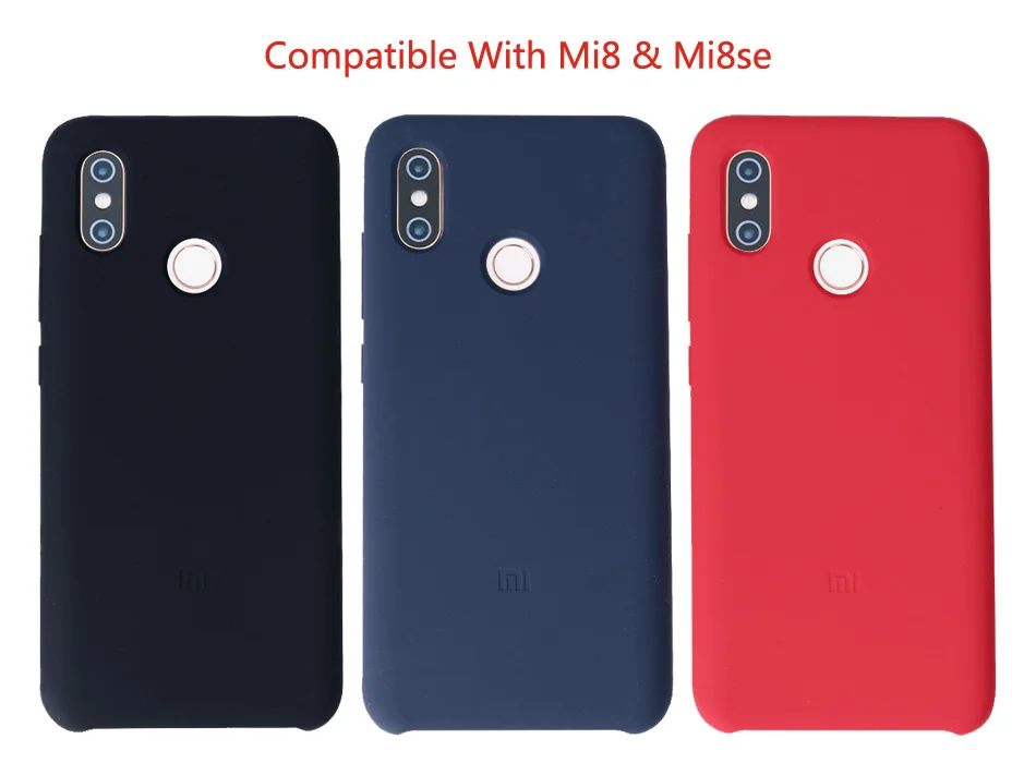 Original Xiaomi Mi8 Explorer Edition official Mi 8 Case Silicone Snapdragon 845/710 Mi8se Mi8 Screen Fingerprint Mi8 Pro