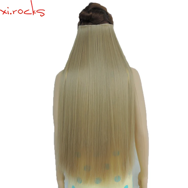 Wjz12070/16 #5piece Xi.rocks-peluca sintética, Clip en extensión, peluca recta, pinzas para el pelo, rubio ceniza mate Wjz12070/16 #5piece Xi.rocks-peluca sintética, Clip en extensión, peluca recta, pinzas para el pelo, rubio ceniza mate