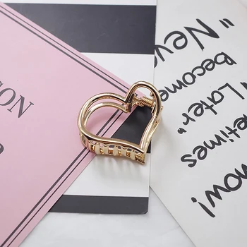 

Fashion Metal Plating Gold Hairclaw Hair Claw Clip Clamp Accessories for Women Girls Ladies Party Prom Office Travel Daily Use