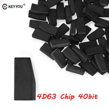 KEYYOU 10x Otomatik Karbon Transponder Çip Ford Mazda Için 4D63 40Bit 4D ID63 Çip