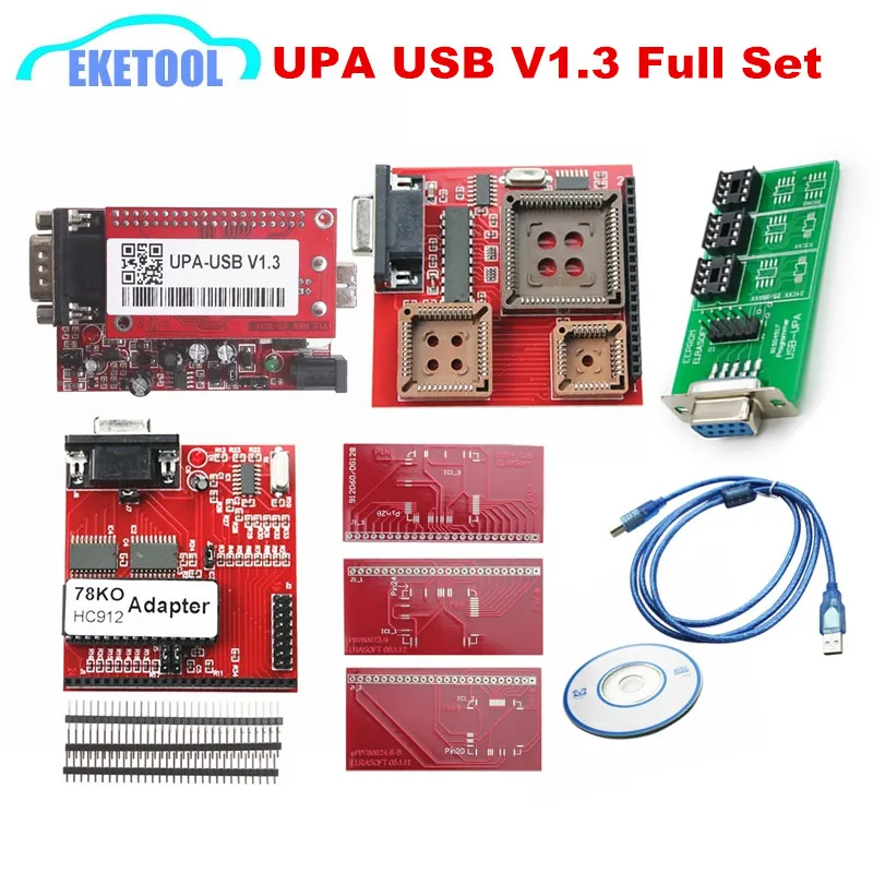 latest upa usb v1 3 red newest version full sets adapters auto ecu