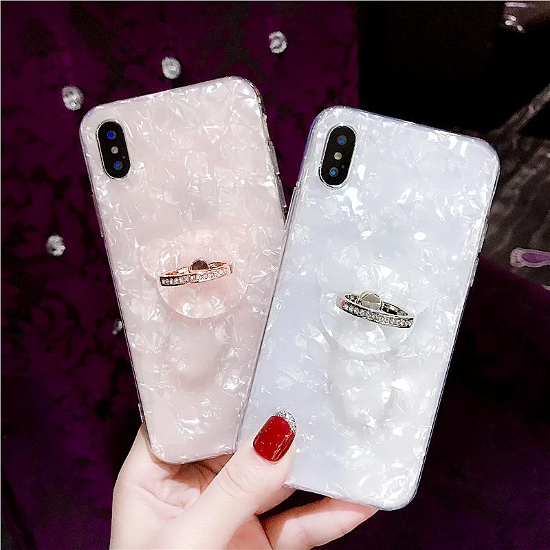 Чехол для iPhone 6S 7 8 Plus X samsung S7 edge S8 S9 Note 9 блестящий летний Мягкий ТПУ чехол телефона