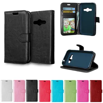 

Flip Case for Samsung Galaxy xcover 3 xcover3 G388F SM-G388F G388 F Case Solid color Leather Cases Photo Frame Flip Phone Cover