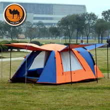 2015 new style high quality double layer waterproof 3-4 person camping beach tourist gazebo tent