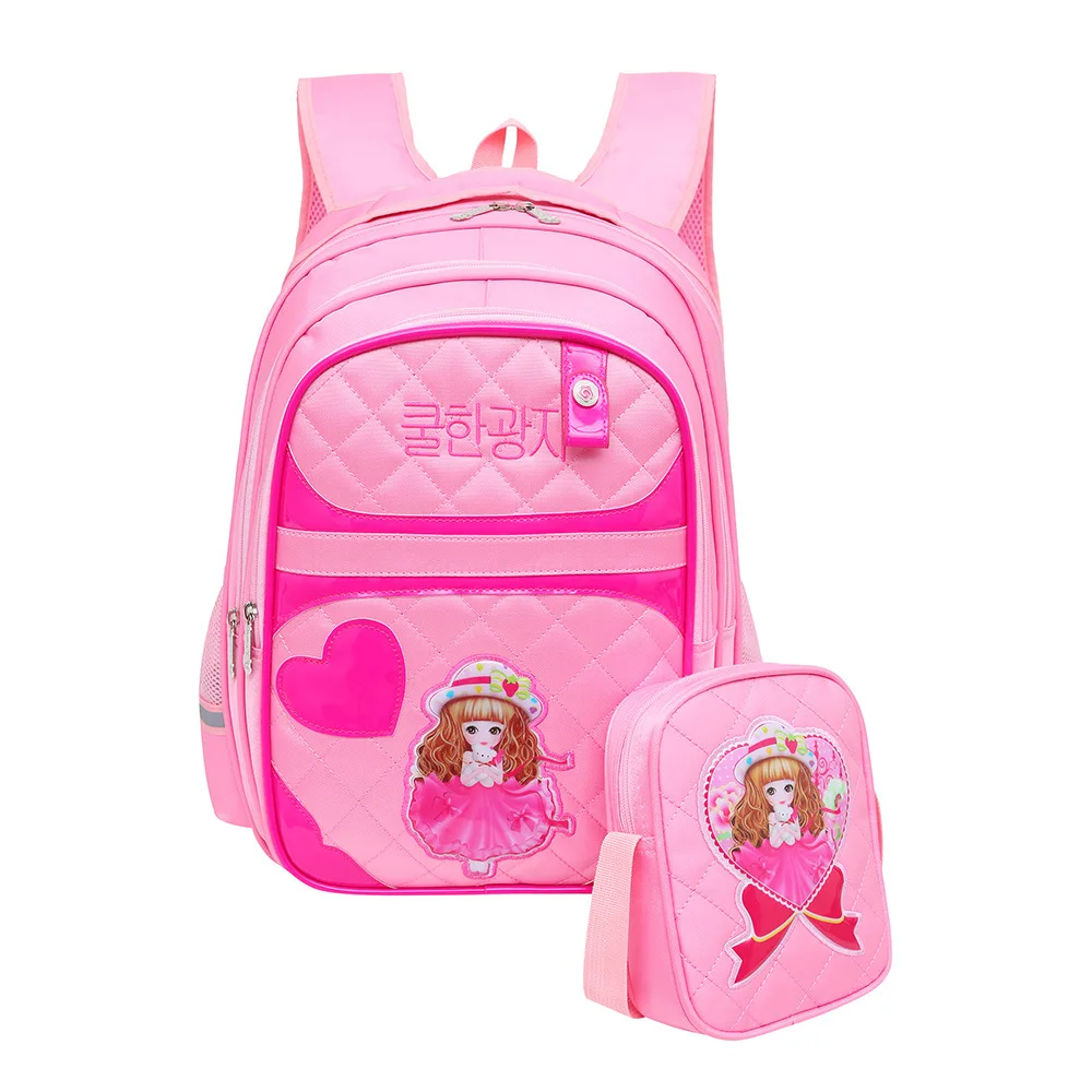 

2019 Children School Bag Orthopedic Backpack Girls Kids Cartoon princess school backpack set Mochila Infantil Primary schoolbags