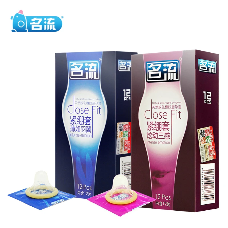 12 шт./лот сверхтонкие облегающие презервативы Mingliu Intense латексные безопасная