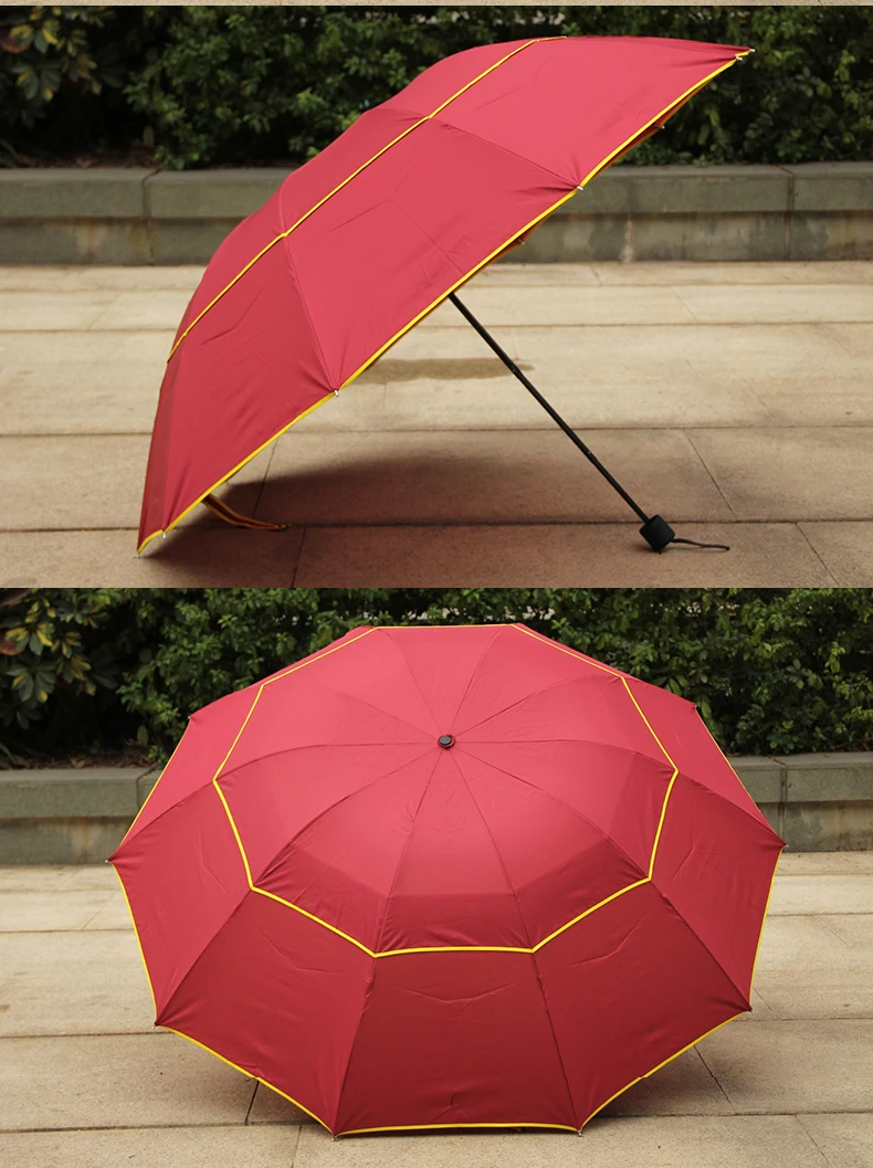 130 см большой Одежда высшего качества Зонт женские непромокаемые ветрозащитные большой Рисунок: цветы мужской Для женщин солнце 3 складной большой зонт открытый зонт