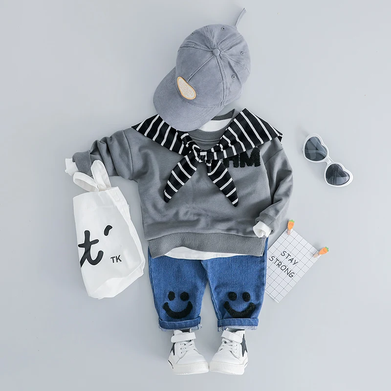 

HYLKIDHUOSE Infant Clothing Sets 2019 Spring Baby Girls Boys Clothes Suits T Shirt Pants 2 Piece Children Kids Casual Costume