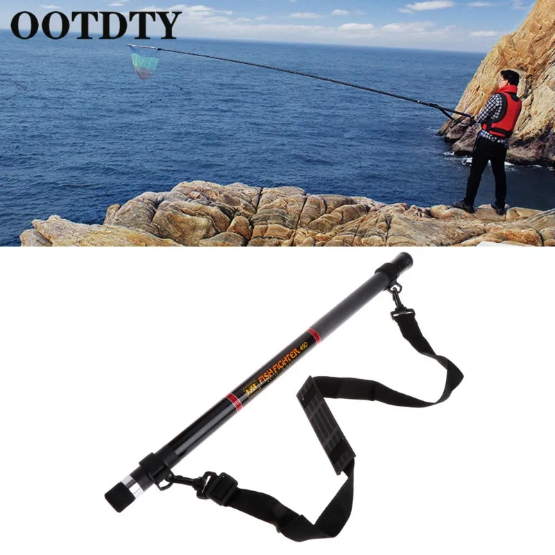 

OOTDTY 4.5M Retractable Fishing Landing Net Rod Round Stretch Brail Pole Portable Tools Fishing Net Rod