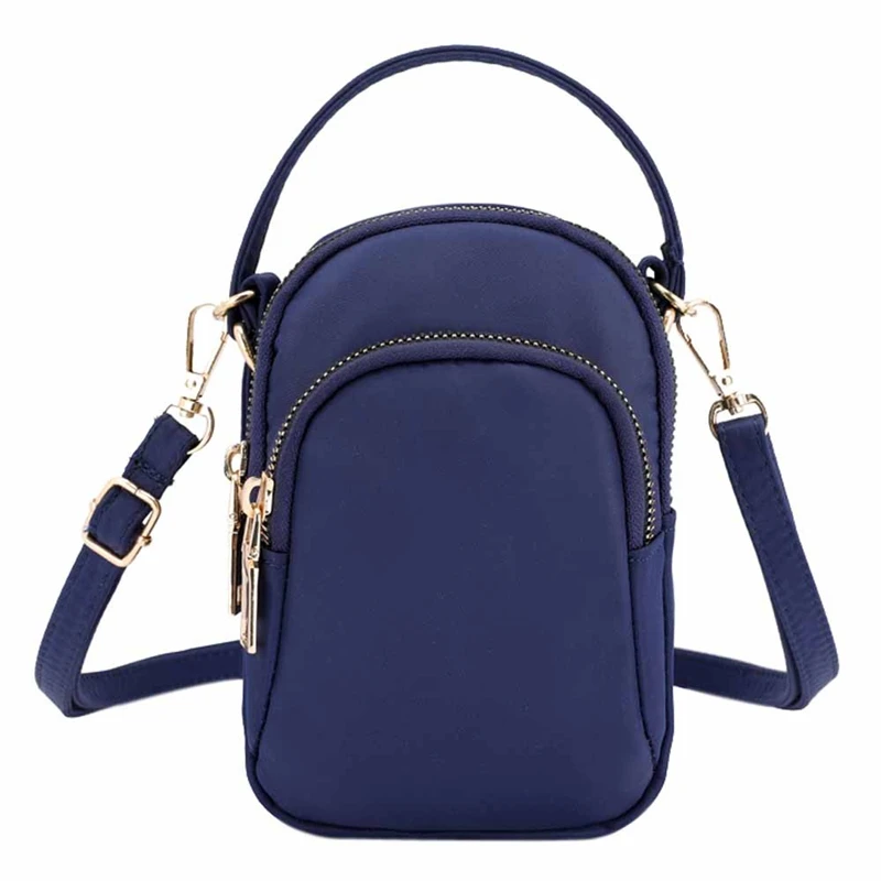 CONEED Женская мини-сумка, модная женская сумка через плечо, легкая нейлоновая сумка, одноцветная водонепроницаемая сумка на молнии No8 - Цвет: DB