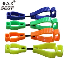 Перчатка клип пластиковые рабочих Перчатки клипы на-1 Тип работы зажим безопасности работы Перчатки гвардии труда поставок корабль разные цвета