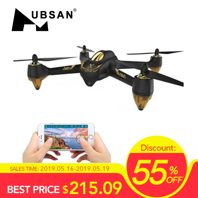 Оригинальный Hubsan X4 воздуха H501A WI-FI с видом от первого лица 1080 P HD Камера gps Waypoint бесщеточный Радиоуправляемый Дрон Квадрокоптер RTF пульт дистанционного управления модели - изображение