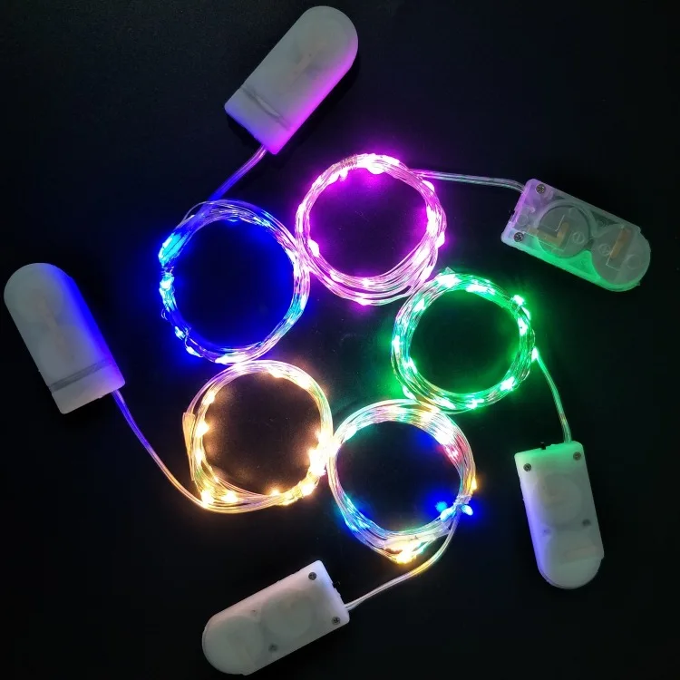 

Holiday String Lights Battery Operated Waterproof IP67 LED Strings Light 2M meter Wires Family Decoration colorful strip Mylamp