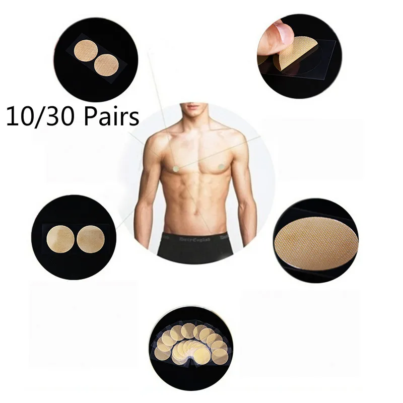 50X Men Nipple Cover Patches Bra Intimates Male Nipple Sticker Lingerie Stickers 