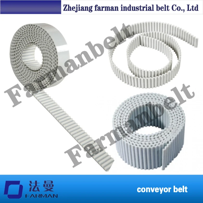 

PU S3M S5M S8M S14M white width 20mm open ended timing belt for joint machine