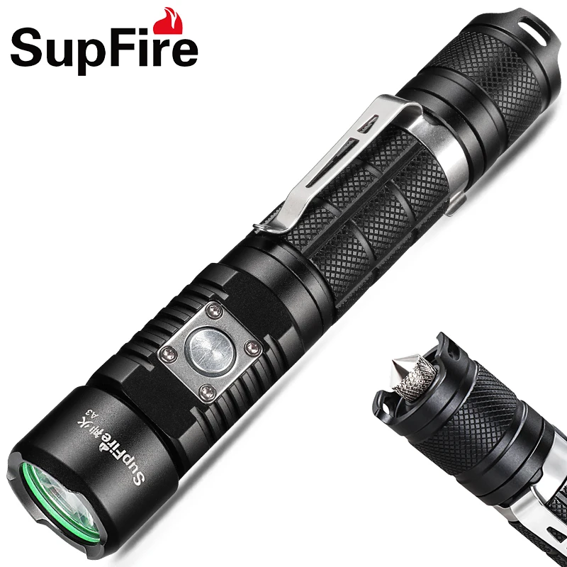 Led Flashlight Usb Torch A3 Car Linterna Led Xm-l2 Edc Camping 18650 ...