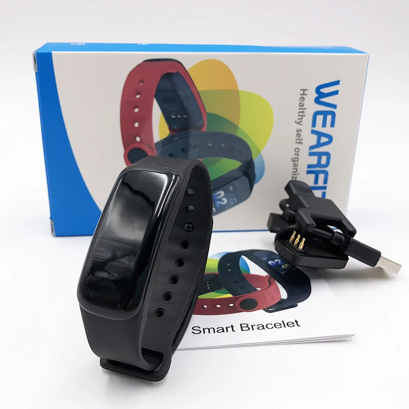 COXANG C1S Wearfit Smart Bracelet Watch Blood Pressure Measurement Heart Rate Monitor Cardiaco Fitness Tracker Smart Wristband