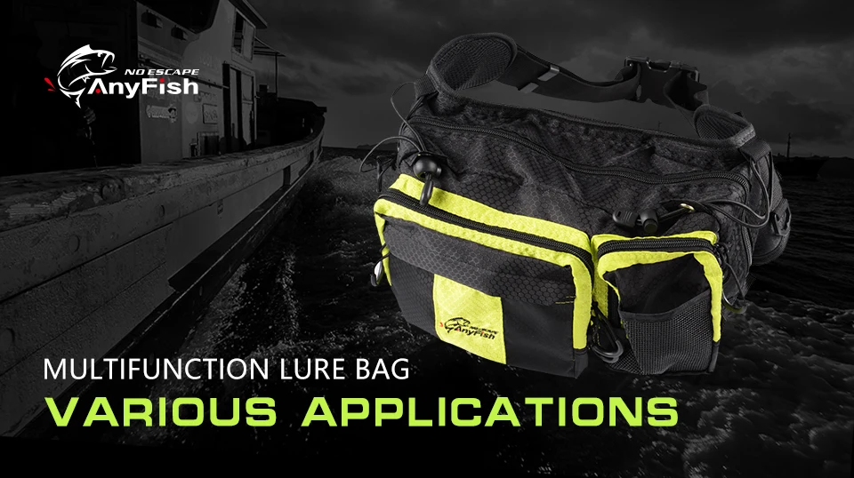 Bolsa de Isca de Pesca Bolsa de Pesca Bolsas para Acessório Ferramenta de Pesca Bolsa Peche Anyfish Grande Capacidade Multifuncional Carretel Enfrentar 2 Saco de isca de pesca saco saco
