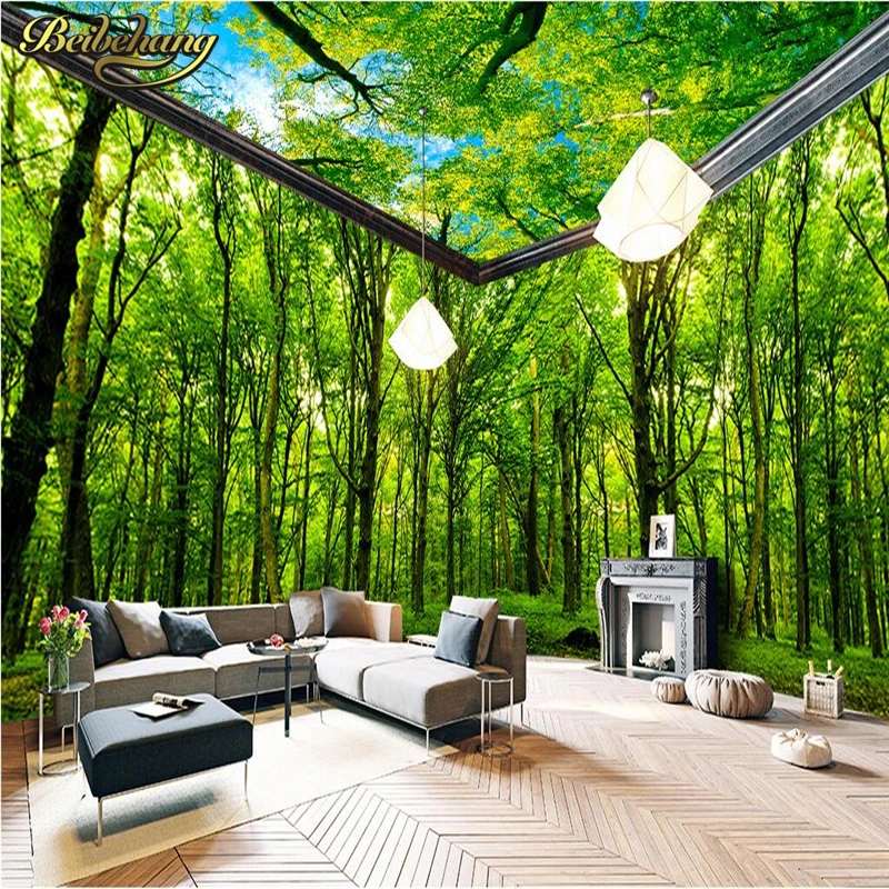 Beibehang Forest Themed Space Full House Backdrop Custom 3d Mural Wallpaper Tv Backdrop Bedroom Living Room Mural Wall Paper