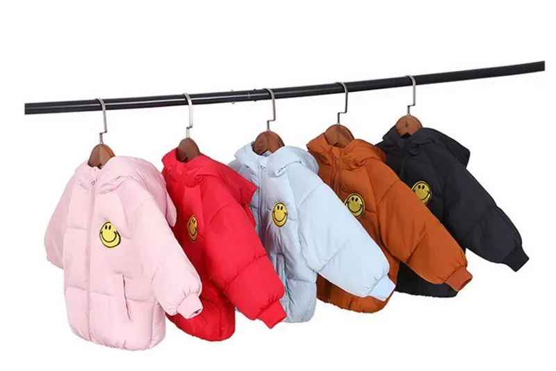 CROAL CHERIE Cute Smile Kids Winter Jacket For Girls Boys Cotton Baby Clothing Snowsuit Winter Parkas Children Coat 80-130cm (4)