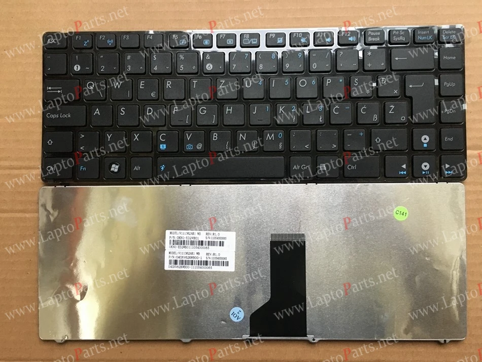 New West balkan Slovenia Croatian Keyboard for ASUS K42J X43 X43B A43S A42 K42 A42J X42J K43S UL30 U41 N43S X44H X45V X84H A83S X43S X85V Laptop keyboard -1