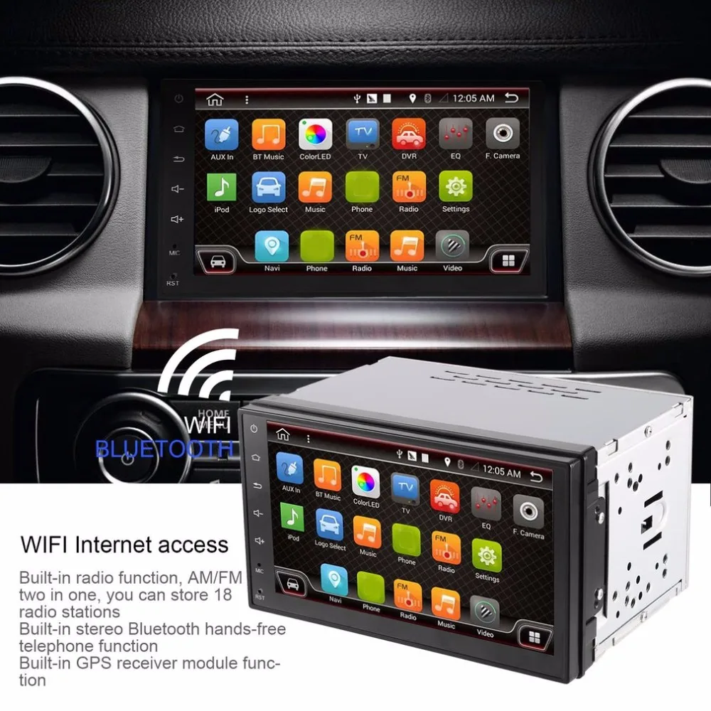 

kebidu 7 inch Car GPS Navigation Video Audio Player with Radio&Wifi Bluetooth AV-In FM Build-in Bluetooth 2.0 with A2DP/Hands Fr