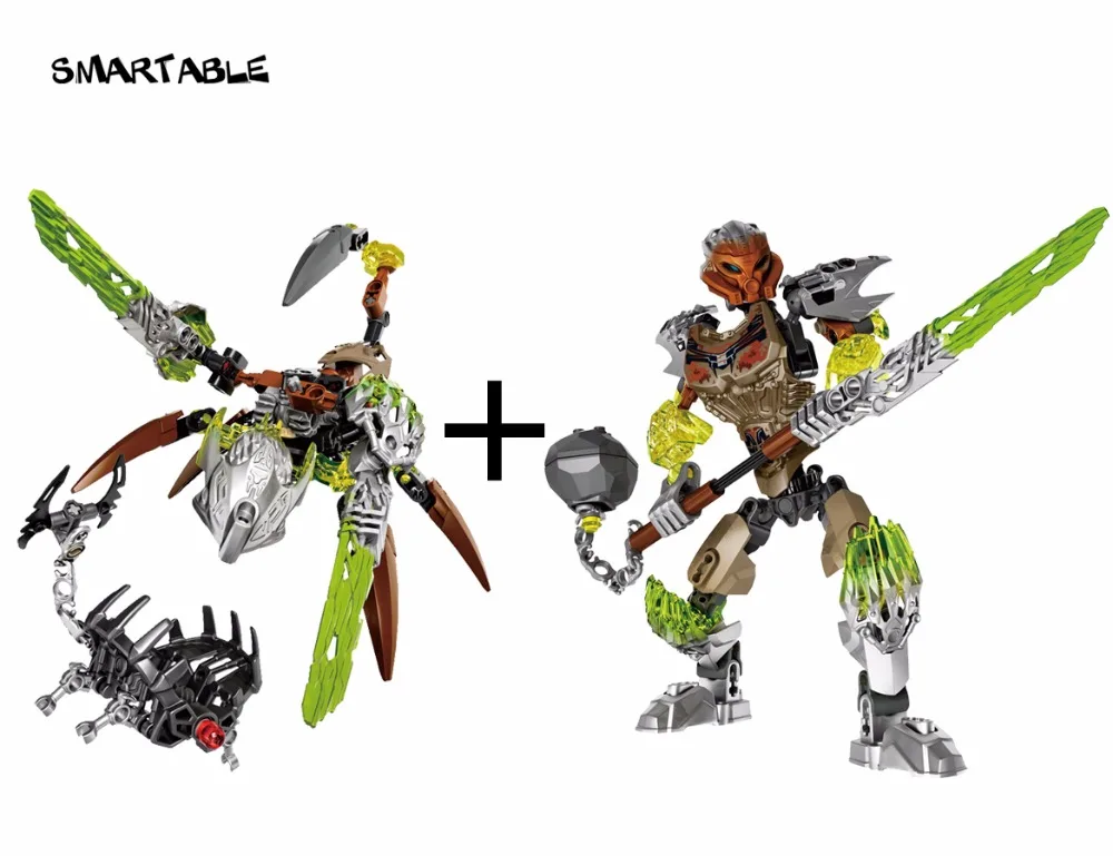 Smartable BIONICLE Ketar Creature of Stone Pohatu Stone Land Guardian 609 2 610 2 Building Block
