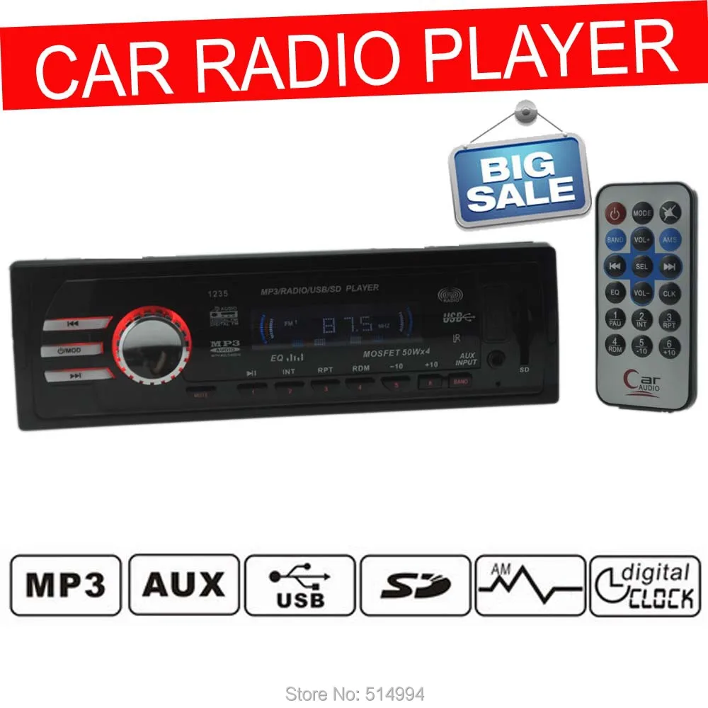 2015 New Arrival!car Radio Audio Player,usb Sd Aux In, 12v 1 Din Car