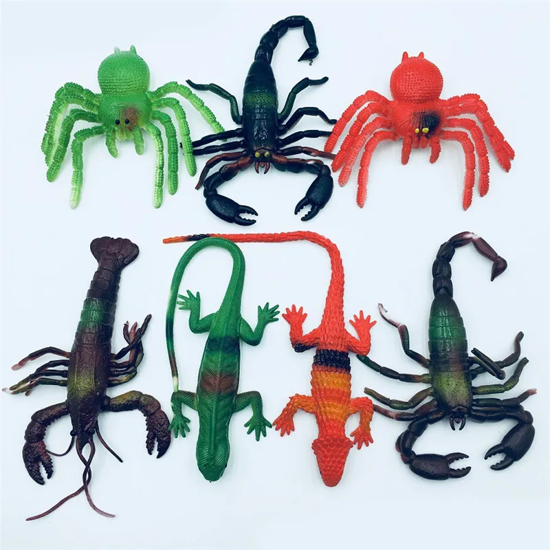 

Creative Simulated Animal Lizard Scorpion Novelty Soft Practical Joke Funny Stress Relief Toys Gifts For Children Kids Boy