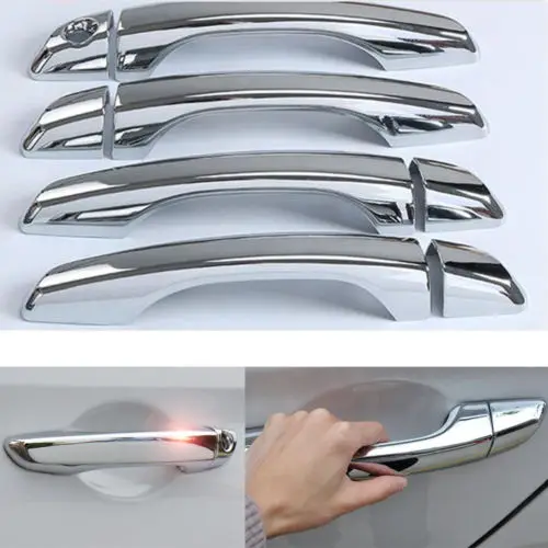 

BBQ@FUKA FIT FOR 2016 2017 HYUNDAI ELANTRA AVANTE CHROME DOOR HANDLE COVER TRIM CATCH OVERLAY